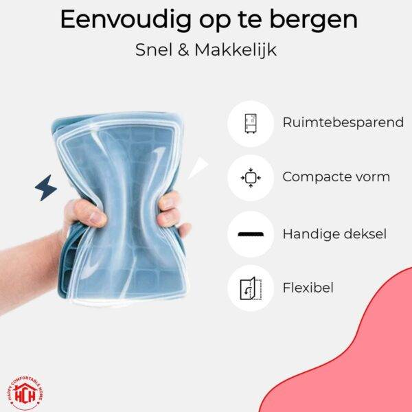 silicone ijsblokjesvorm, silicone ijsblokjes met deksel 56 stuks ijsblokjes, of 80 stuks ijsblokjes