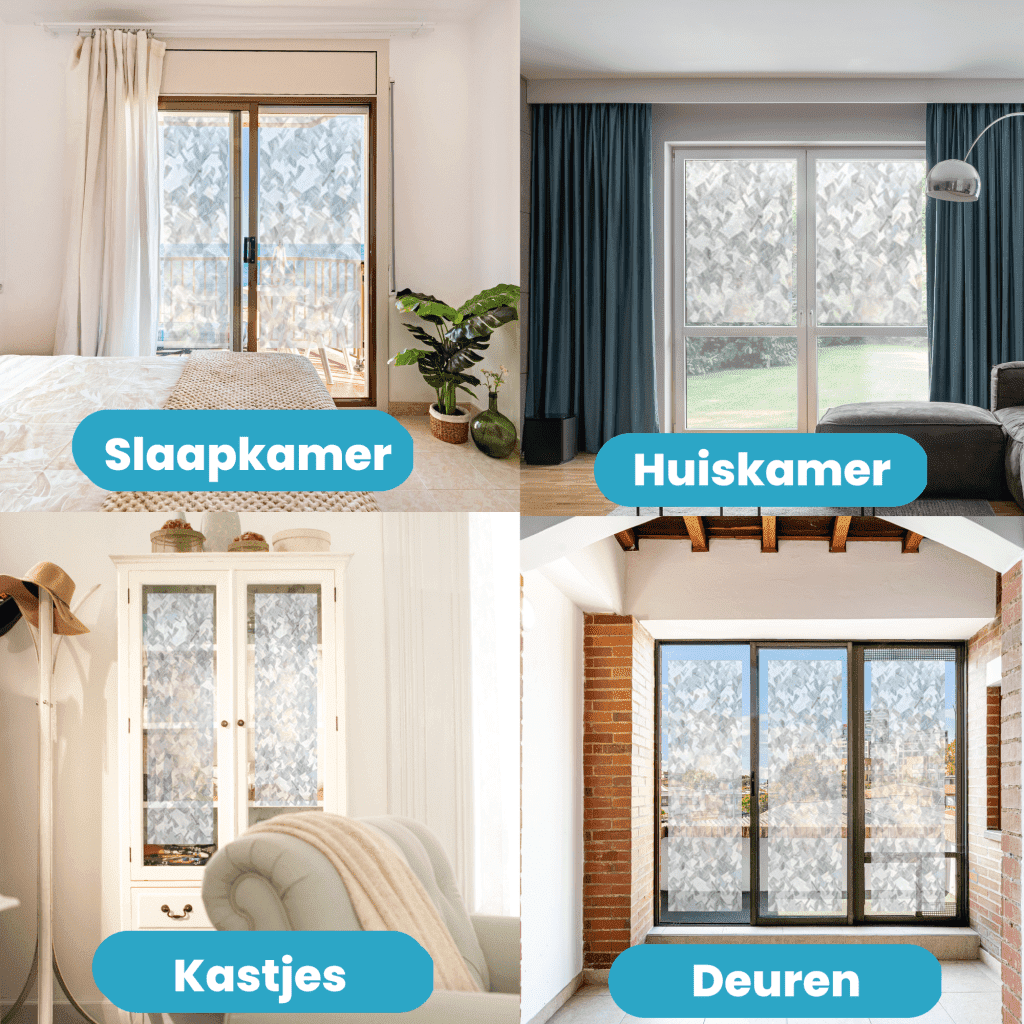 Perfect Cover Privacy Window Film - Raamfolie Anti Inkijk Met Wisser En Mes - Plakfolie Raam Met Statische Hechting - Anti-Uv, Ondoorzichtig - Voor Badkamer Keuken, Woonkamer Kantoor Thuis (60x200 Perfect Cover Privacy Window Film - Raamfolie Anti Inkijk Met Wisser En Mes - Plakfolie Raam Met Statische Hechting - Anti-Uv, Ondoorzichtig - Voor Badkamer Keuken, Woonkamer Kantoor Thuis (60x200