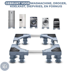 Wasmachine verhoger antislip verstelbaar tot 300 kg