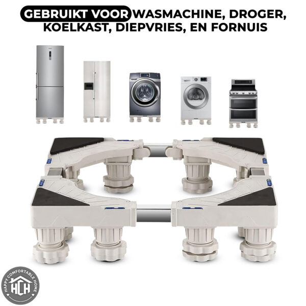 Wasmachine Verhoger – Anti Slip – 300 KG Draag Kracht - Afbeelding 2
