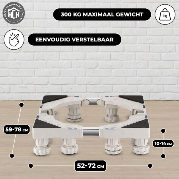 Wasmachine Verhoger – Anti Slip – 300 KG Draag Kracht - Afbeelding 4