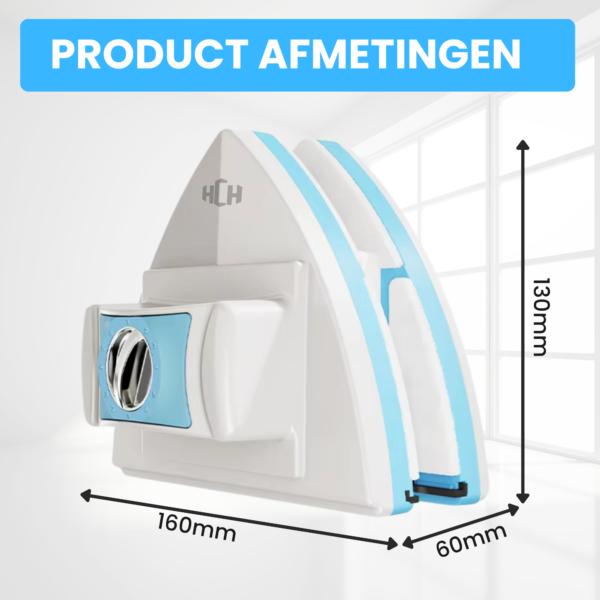Magnetische Raamwisser. Geschikt Dubbel- & Enkelglas 5-35mm - Afbeelding 5