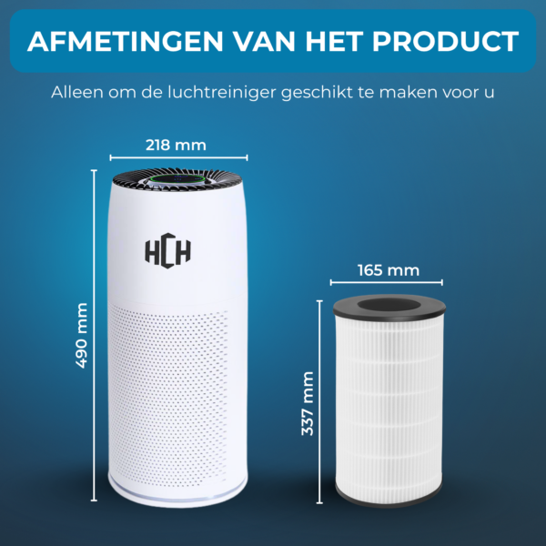 Luchtreiniger tegen Allergieën - 200-300 m² - Stil ≤40 dB - Afbeelding 7